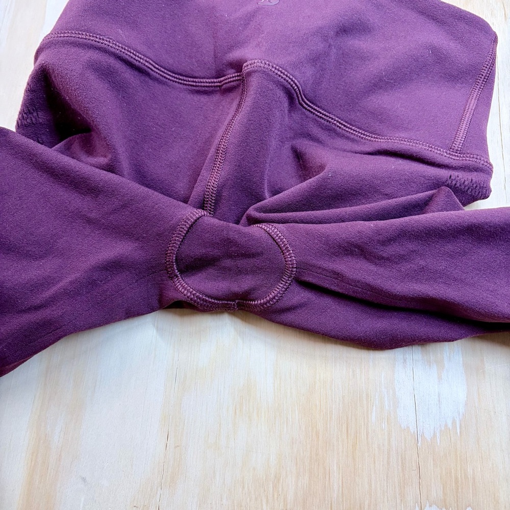 Lululemon 25" Reveal 7/8 Tight Stripes Dark Adobe 4 - Picture 9 of 13